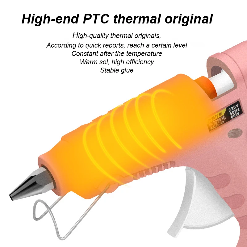 Imagem -05 - Pistola de Cola Quente do Derretimento com mm 11 mm Cola Varas 60w Mini Aquecimento Elétrico do Agregado Familiar Pistola de Cola Quente em Casa Ferramentas Faça Você Mesmo Ferramentas de Reparo do Ofício