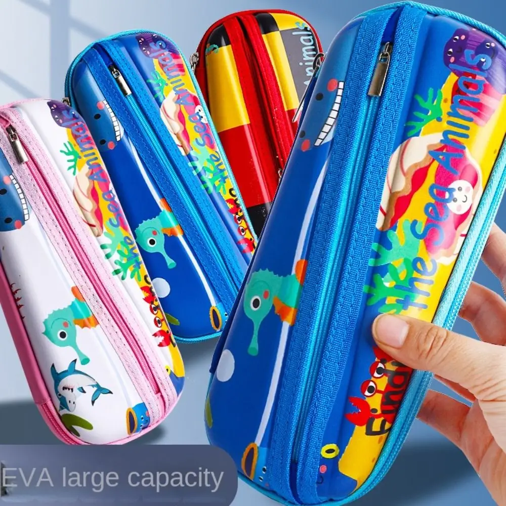 

Durable EVA Pencil Case Waterproof Large Capacity Stationery Bag Student Supplies Creative Storage Bag