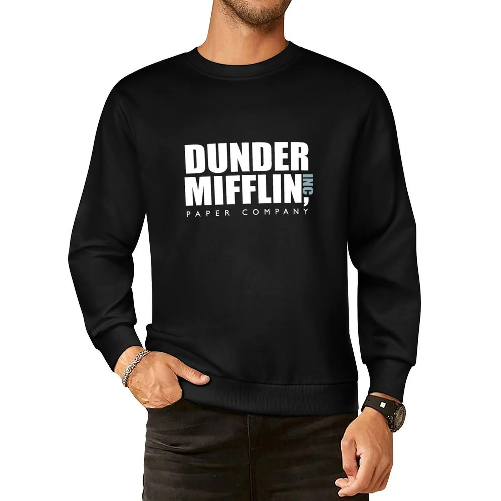 Dunder Mifflin Pullover Hoodie men clothes aesthetic clothing japanese style new in hoodies & sweatshirts