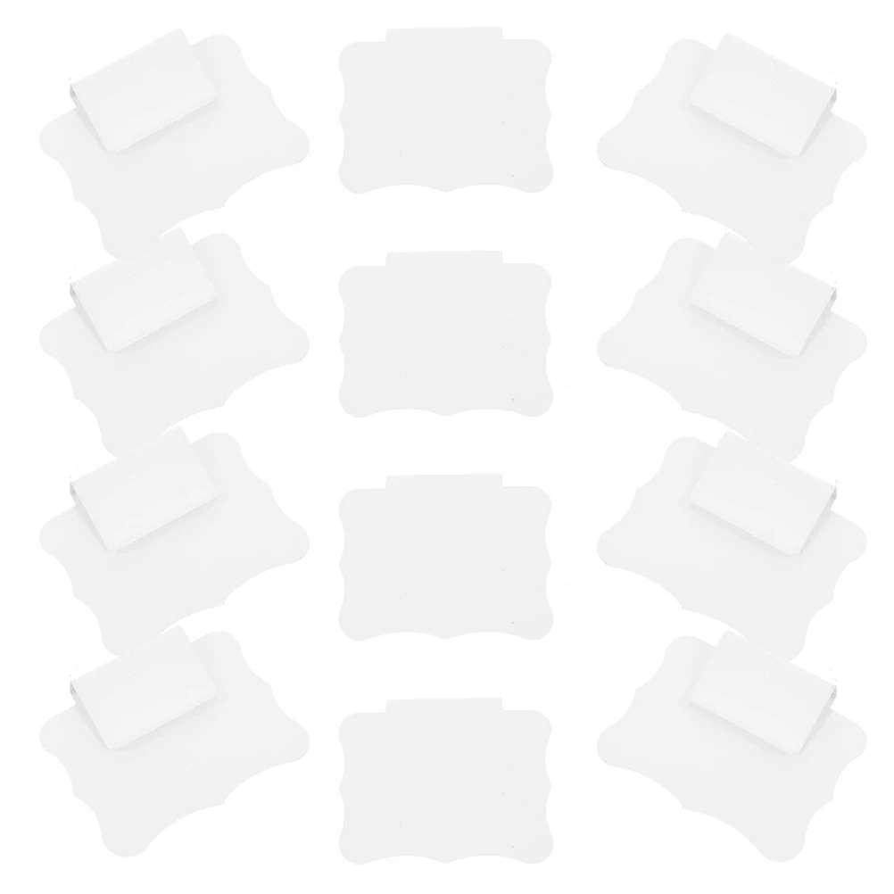 

20 Pcs Water Washable Price Tags PVC Multi Functional Clip Baskets StorageBins Display Signs Indoor Outdoor