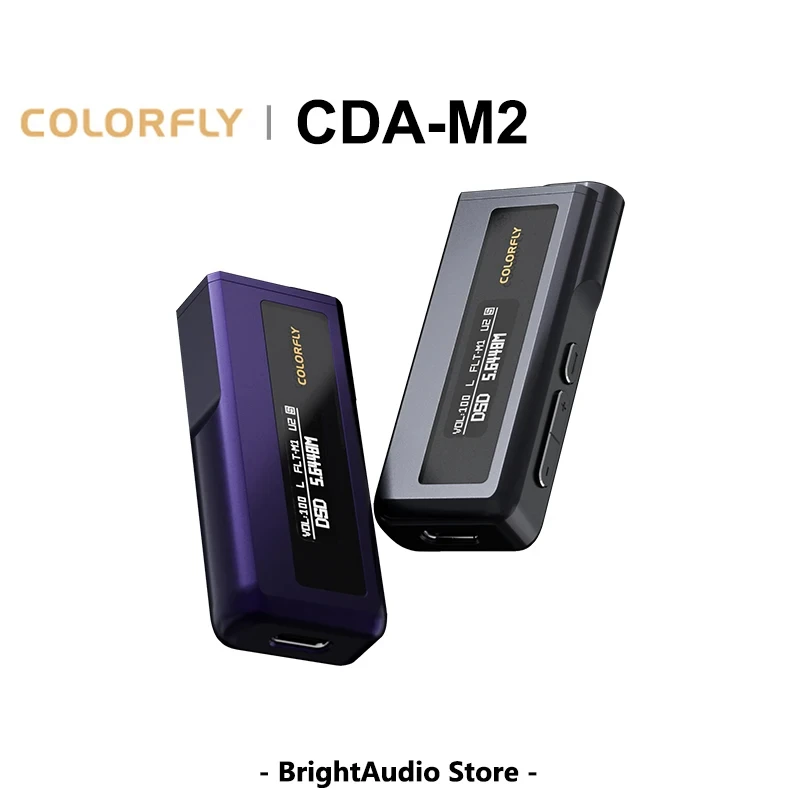 

COLORFLY CDA M2 Portable MINI USB DAC/AMP Headphone Amplifier 2*CS43198 chips PCM768 DSD256 3.5+4.4m Output mquloos