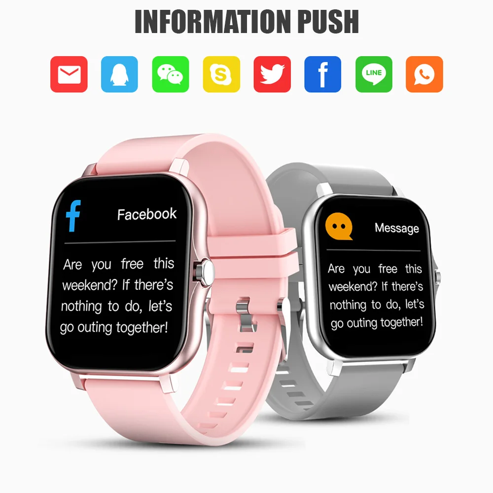 SKMEI 1.69 pollici Smart Watch uomo donna cardiofrequenzimetro Fitness Tracker orologio personalizzato fai da te Smartwatch per Android ios xiaomi huawei