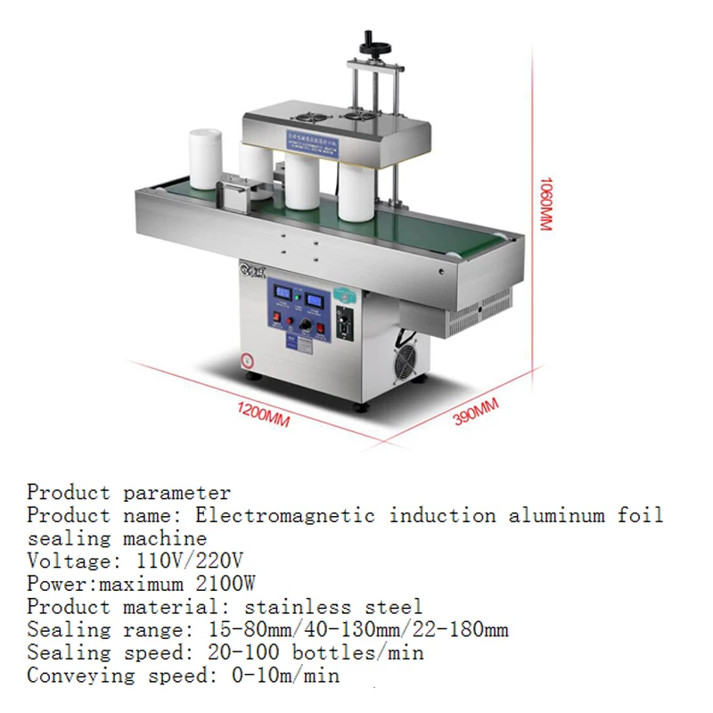 Automatic Electromagnetic Induction Bottle Mouth Sealing Machine Sealing Machine Plastic Bottles And Glass Bottles