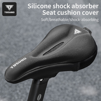 TOSUOD Bicycle Saddle Soft Cycling Seat Cover MTB Mountain Bike Thickene Sponge Pad Outdoor Breathable Cushion Bike Accessories