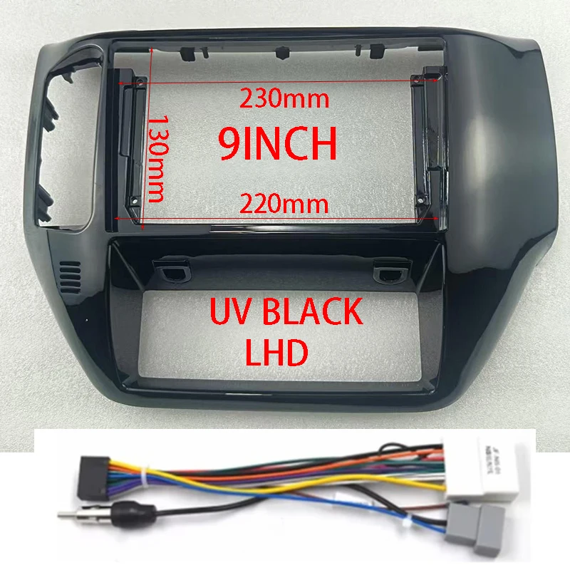 7/9INCH Car Radio Frame Kit For Nissan Patrol Y61 2004 - 2012 Auto Stereo Dash Fascia Trim Bezel Faceplate
