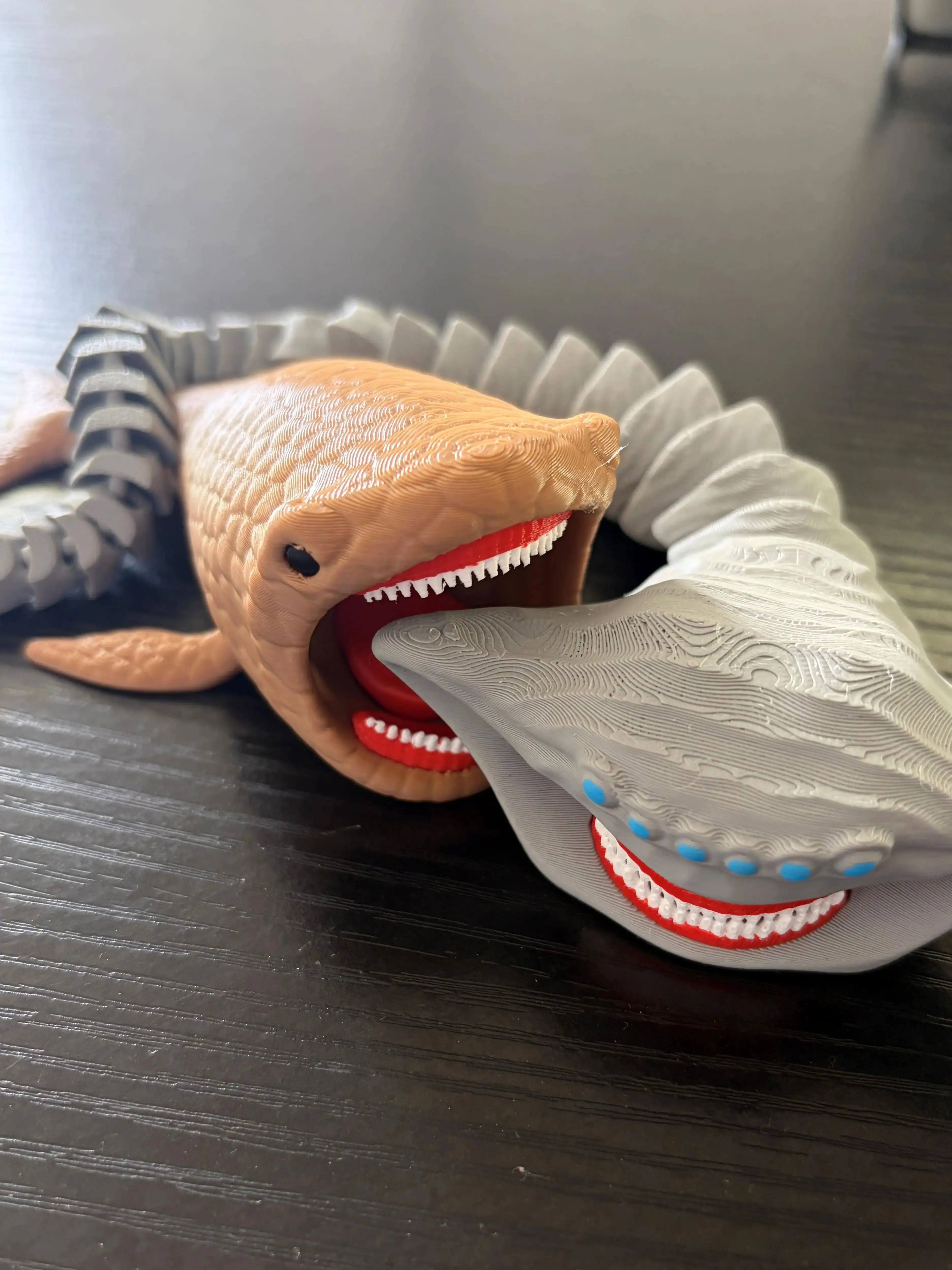 Neue 3D-gedruckte Sea Eater Bloop Gran Maja Actionfigur Modell Spielzeug Weihnachtsgeschenk Bewegliche Gelenkfigur Tieflautsprechendes Bloop Seemonster Figurine – Detail 8