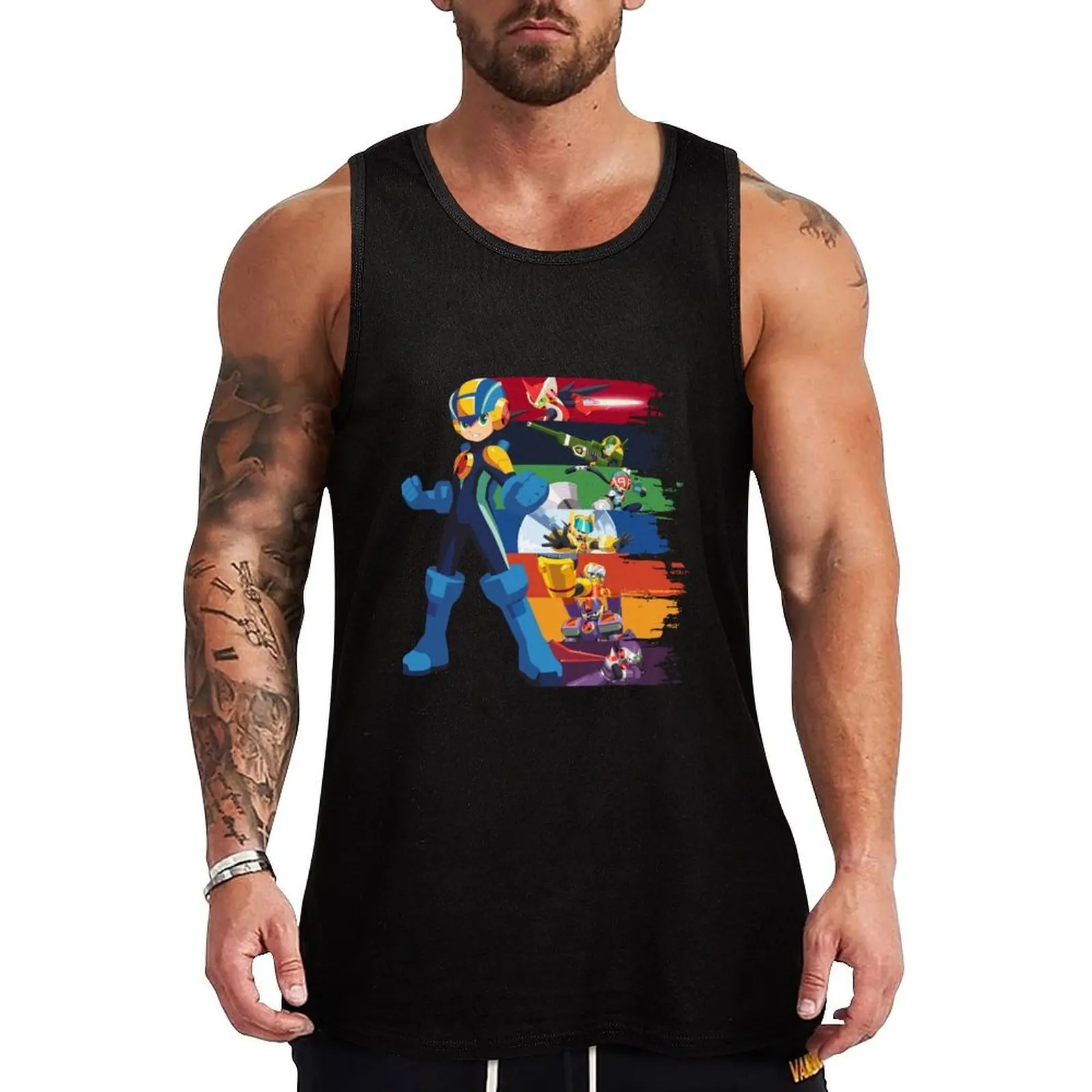 Megaman: Souls of a Hero V2 Tank Top Summer Print Tank Top Beach Graphic Sleeveless Top