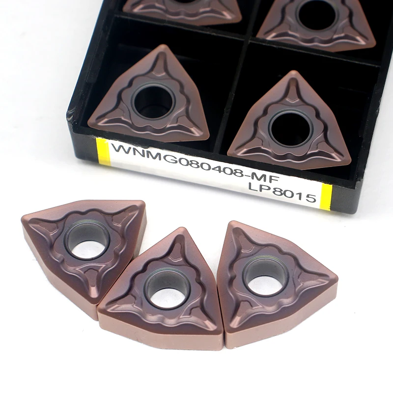 Imagem -06 - Inserções de Carboneto para Usinagem Cnc Torno Revestimento Pvd para Aço Inoxidável Wnmg 432 431 Wnmg 080408