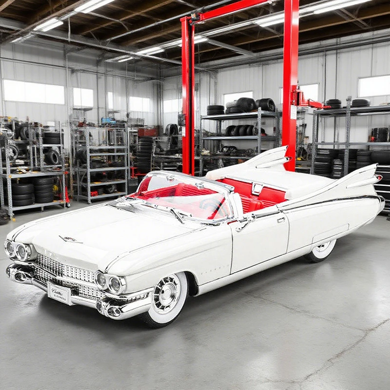 

1:24 Eldorado Biarritz BIG ROCKET 1959, модель автомобиля из сплава, игрушечный автомобиль, литье под давлением металла, звуковой и световой автомобиль, игрушки для детей, автомобиль