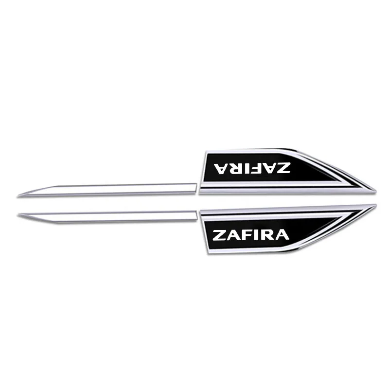 

2pcs Car Chrome Modified Car Body Side Doors Blade Car Stickers for OPEL ZAFIRA Automobile Decoration Accessories