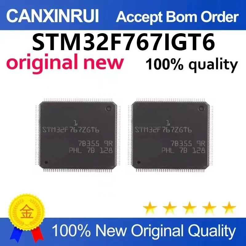 （5pcs-100pcs)Original STM32F767IGT6 LQFP-176 ARM Cortex-M7 32-bit microcontroller MCU