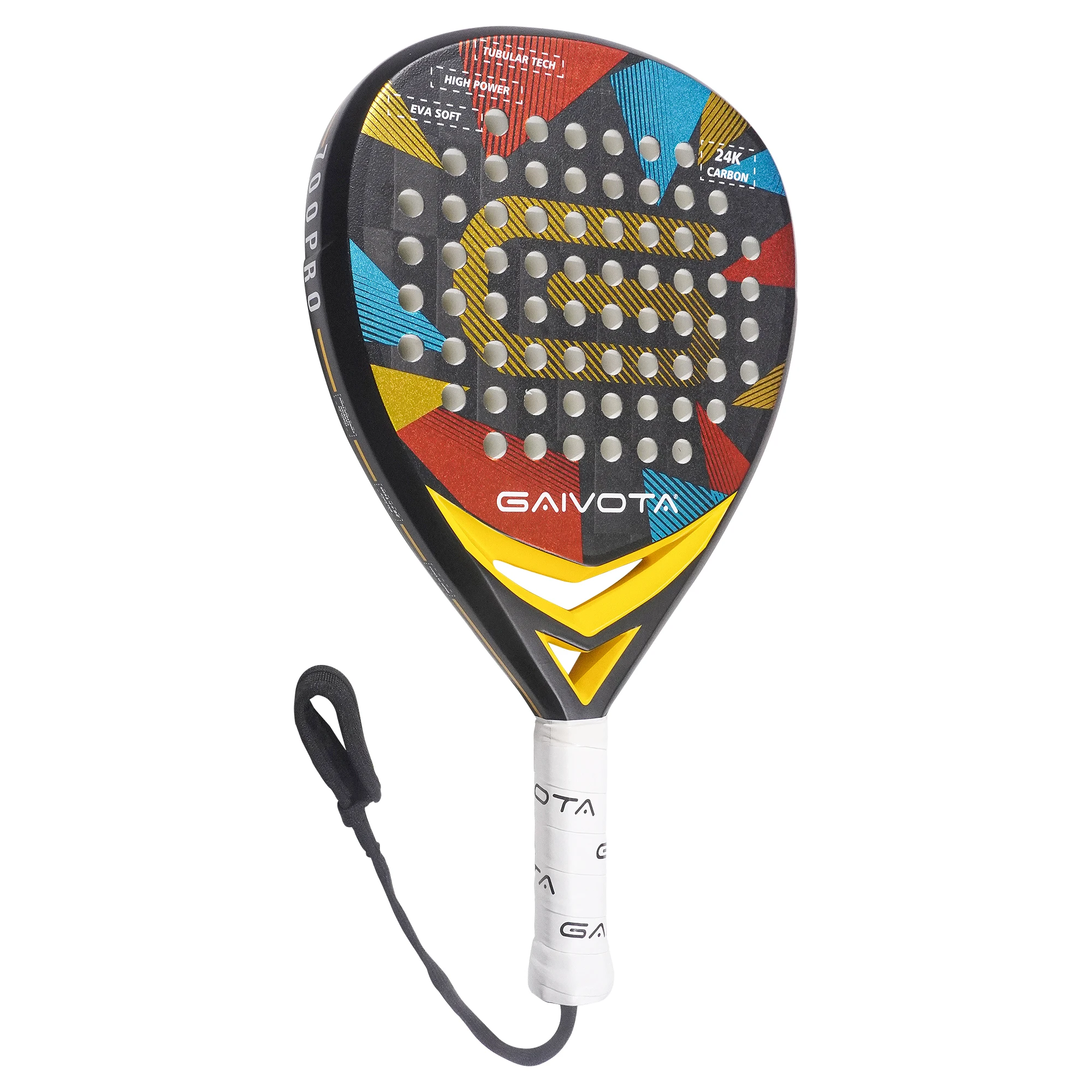 GAIVOTA 2025 Padel  racket 24K carbon fiber surface treatment EVA soft foam core professional competition grade