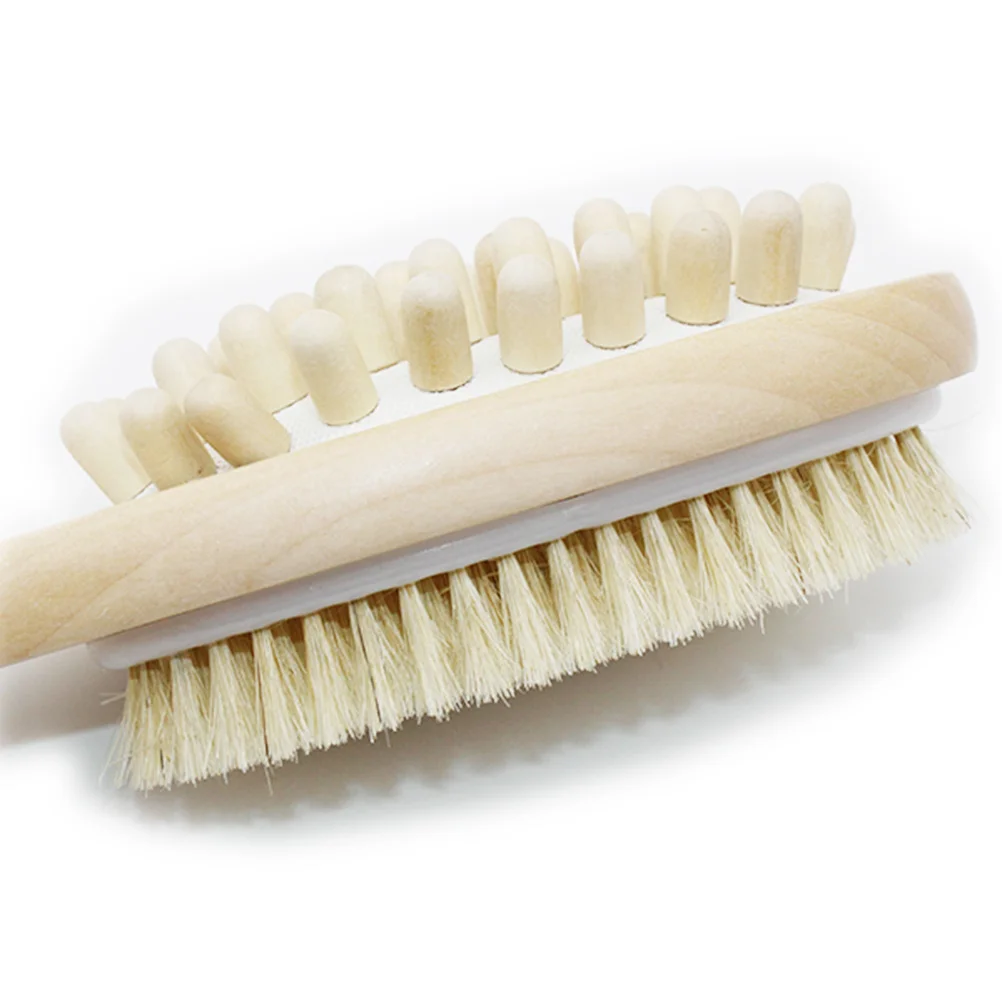 

Massage Brush 37*7.5Cm Wooden Body Scrub Exfoliating Bath Brush For Shower Skin Care Natural Bristle Long Handle Stiffness