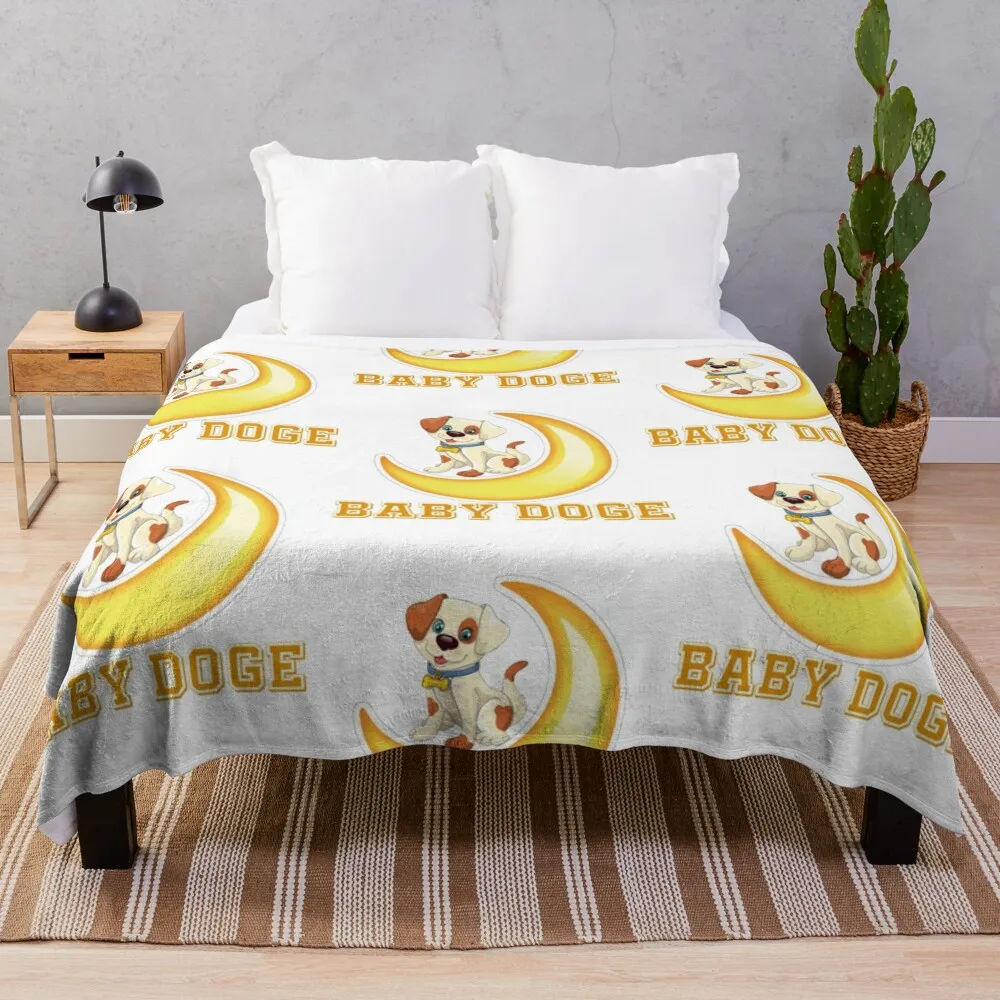 

Baby Doge Doo Doo Doo Throw Blanket Polar Decorative Throw Blankets