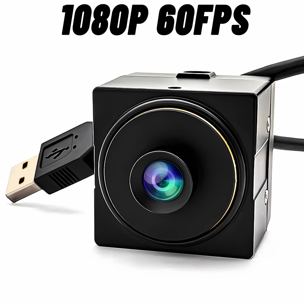 

WGWK 1080P Full HD 60FPS USB Camera High Speed UVC Plug Play Webcam With 8.0mm 38° No Distortion Lens For Skype Video Recording