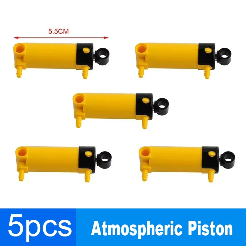 5pcs MOC Bricks Technical Parts 7L Atmospheric Piston Power Bricks Compatible with legoeds DIY building blocks 47225 Car Toy