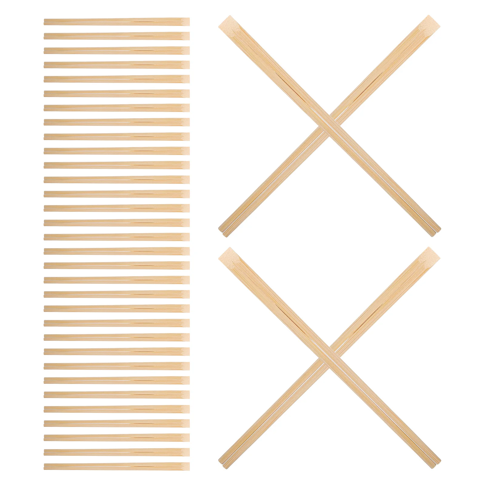 

100Pairs Sushi Chopsticks Bamboo Disposable 24Cm Hygienic Individually Wrapped for Restaurant Cafe Takeout Catering Picnic