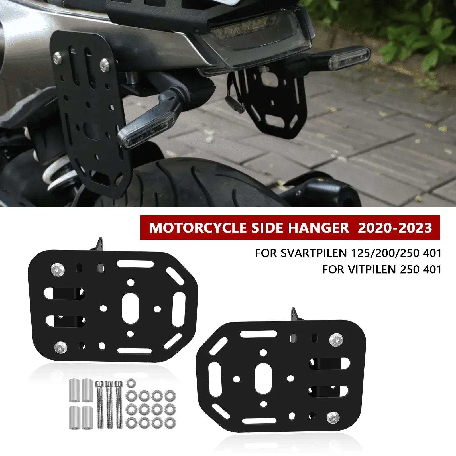 

Motorcycle Saddle Bag Support Bar Mounting Bracket Side Luggage Rack For Husqvarna Svartpilen 125 200 250 401 Vitpilen 250 401