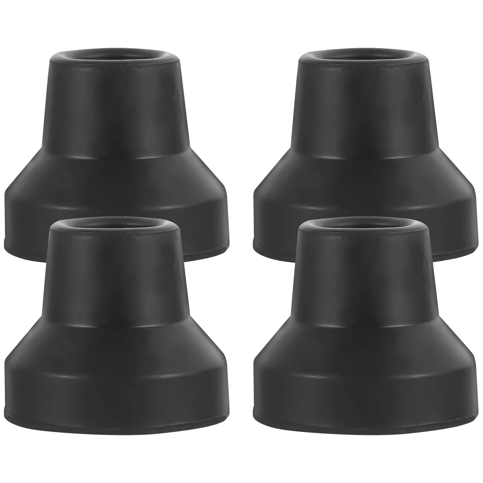 

4pcs Rubber Cane Tips Replacement Non-Slip Trekking Pole Foot Covers Thickened Crutch Feet Sleeves For Hiking Walking Anti-Skid