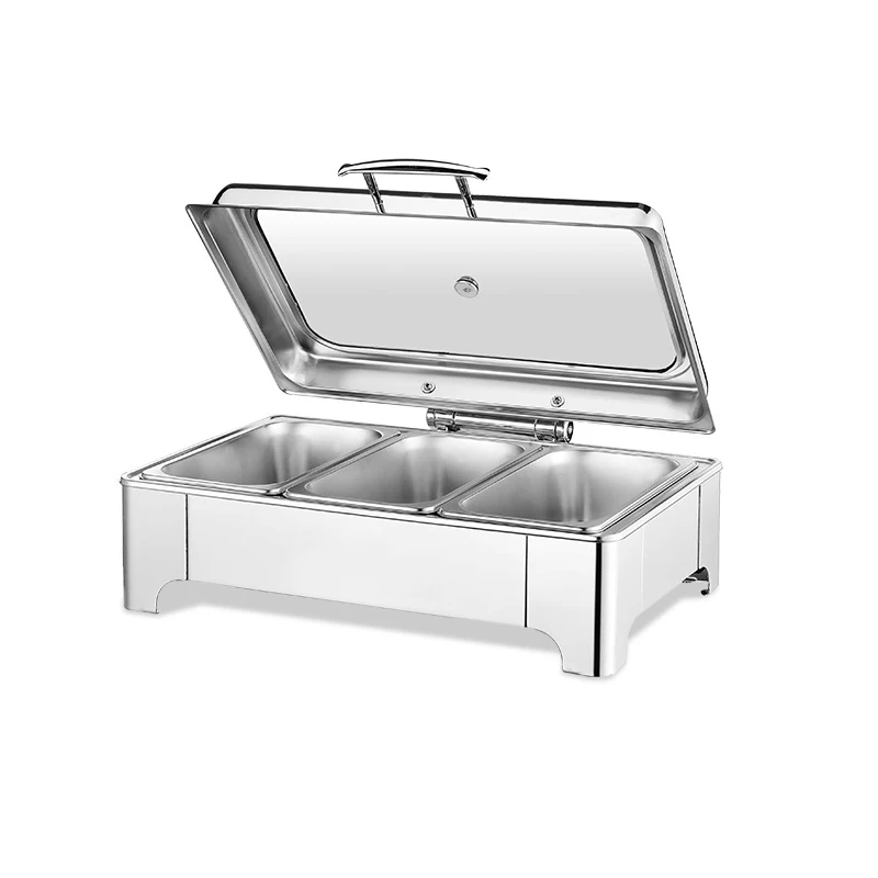 

Popular Hotel Restaurant Kitchen Equipment Buffet Stainless Steel Kitchenware Chafing Dish Food Warmer Dish