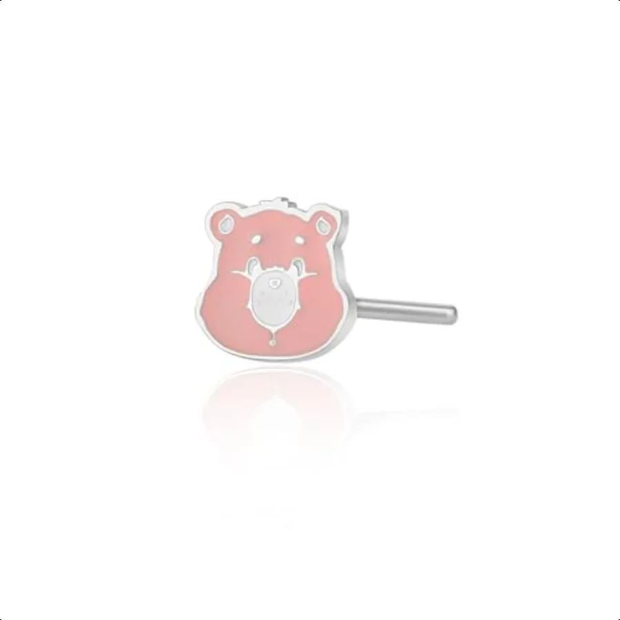 

SALLY ROSE Nose Stud 316L Stainl Steel Nose Ring L Shaped Official License Cheer Bear Nose Piercings