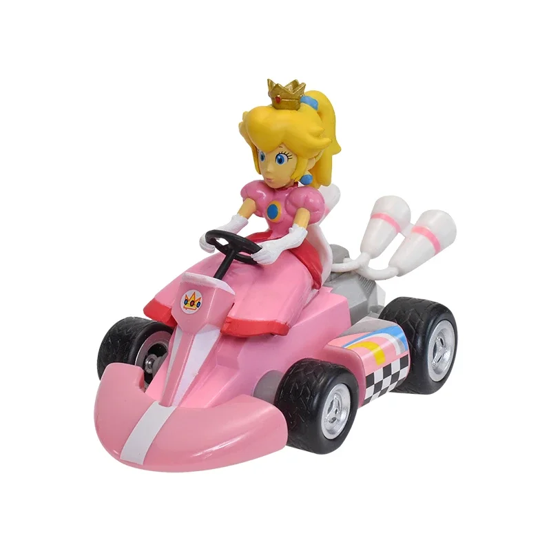 سوبر ماريو التراجع سيارات العربة الأميرة الخوخ يوشي العلجوم ألعاب شخصيات الحركة حمار كونغ لويجي بولي كلوريد الفينيل نموذج لجسم دمى الهدايا
