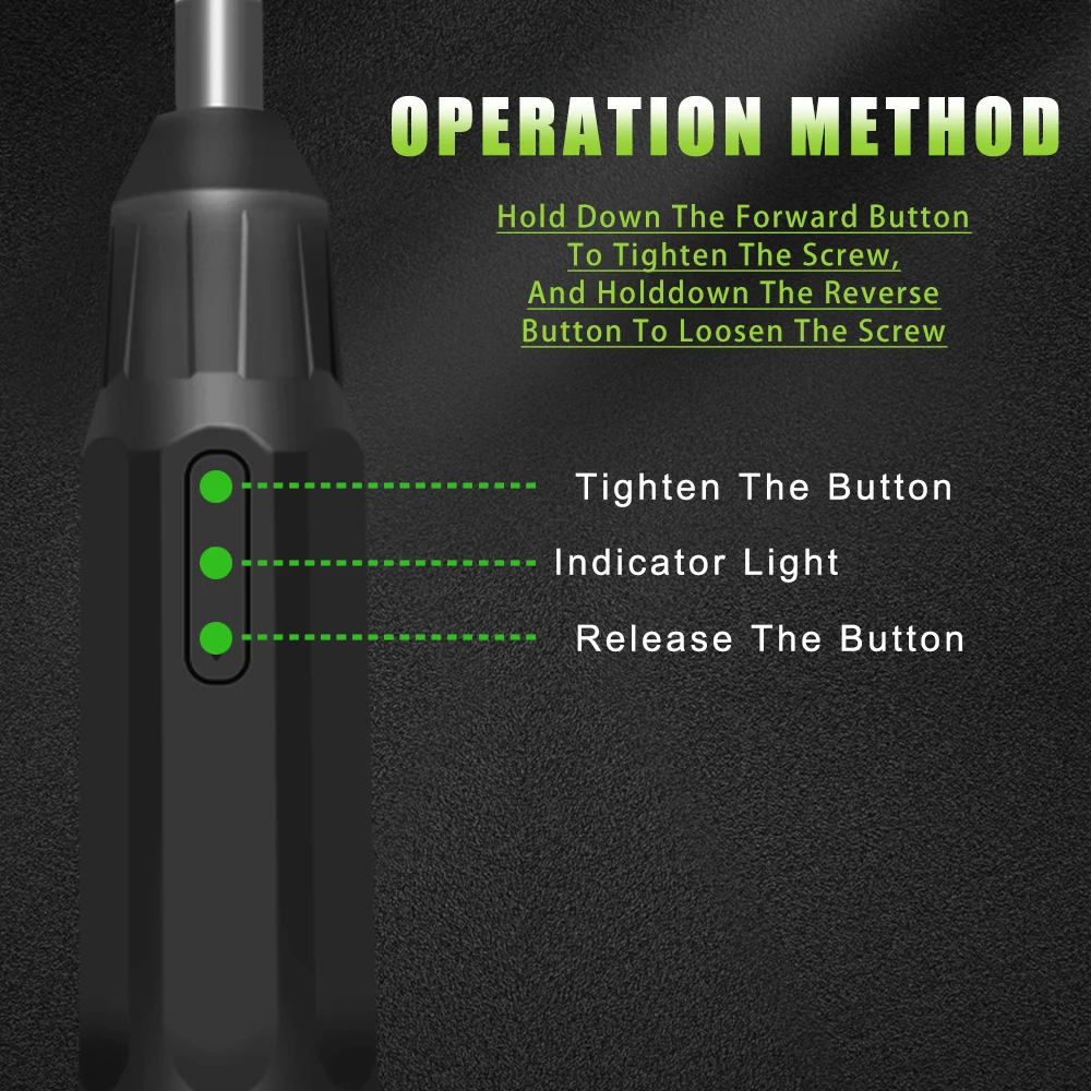 GROSAM Cordless Electric Screwdriver 800mah Li-ion Battery Rechargeable Mini Drill 3.6V Power Tools Set Household Maintenance