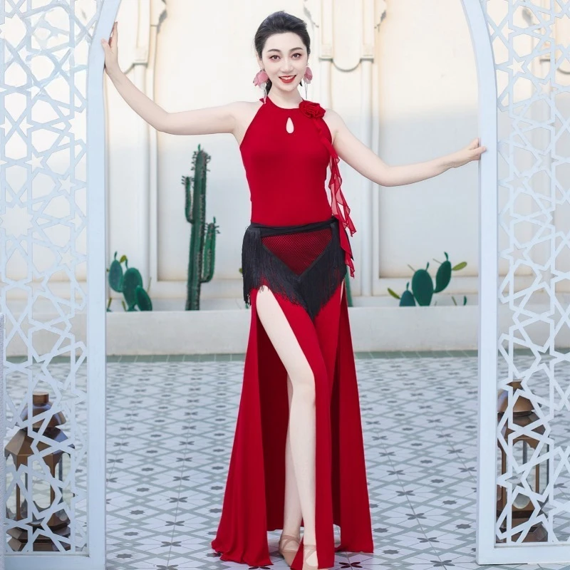 

Индивидуальная одежда для танца живота, тренировочный костюм, платья, одежда для выступлений, костюм для восточного танца, цельный сексуальный халат, индийская одежда для женщин