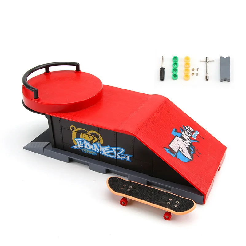 Dedo skate plataforma modelo local cena adereços novo conjunto de brinquedos criativos das crianças exclusivas