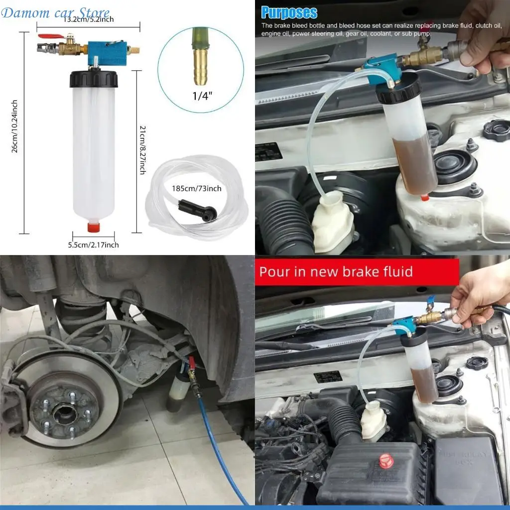 

A2UC Car Brake Fluid Oil Replacement Tool Hydraulic Clutch Oil Bleeder Universal