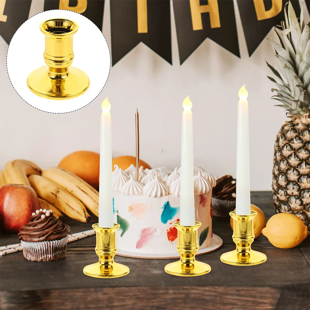 Plates Candlestick Fashion Candleholder Decorate Plastic Holders Tea Lights