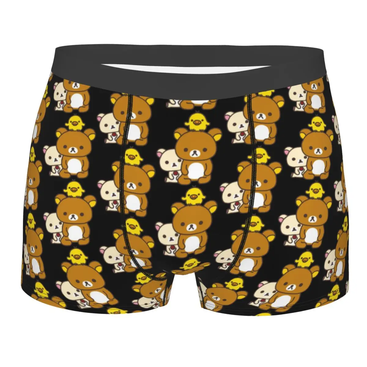 

Мужское нижнее белье Custom Rilakkuma Kiiroitori с принтом, трусы-боксеры, шорты, мягкие трусы