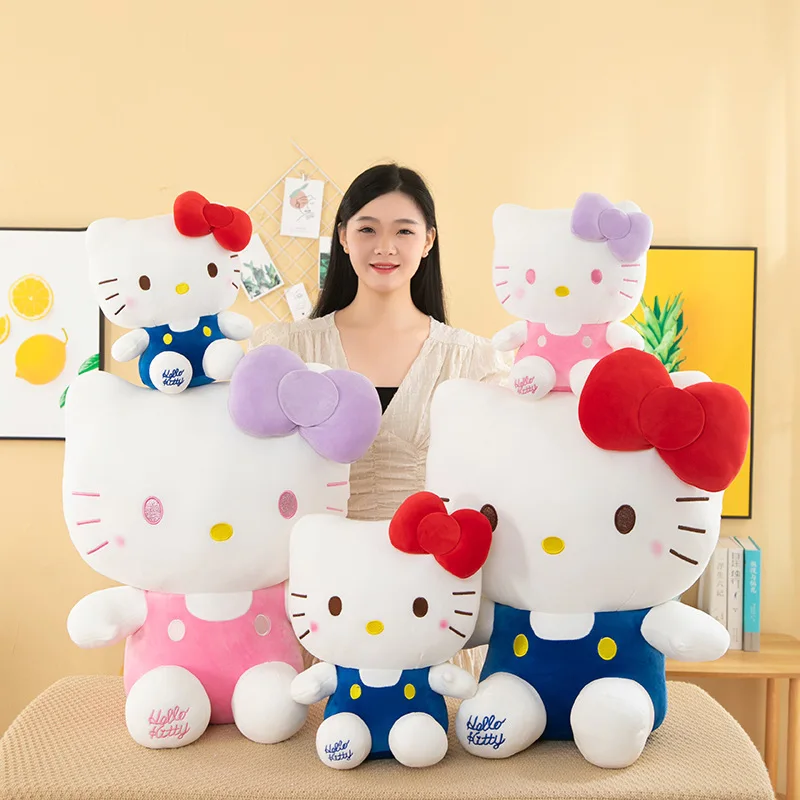 

Kawaii Sanrio плюшевые игрушки животные My Melody Kuromi Cinnamoroll Hello Kitty плюшевая кукла мягкая плюшевая подушка детские рождественские подарки