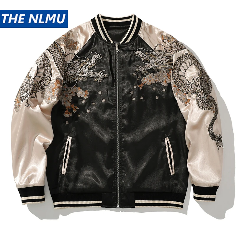

Vintage Streetwear Japanese Sukajan Souvenir Jacket 2026 Tiger Dragon Embroidered Baseball Jacket Student Youth Varsity Coats