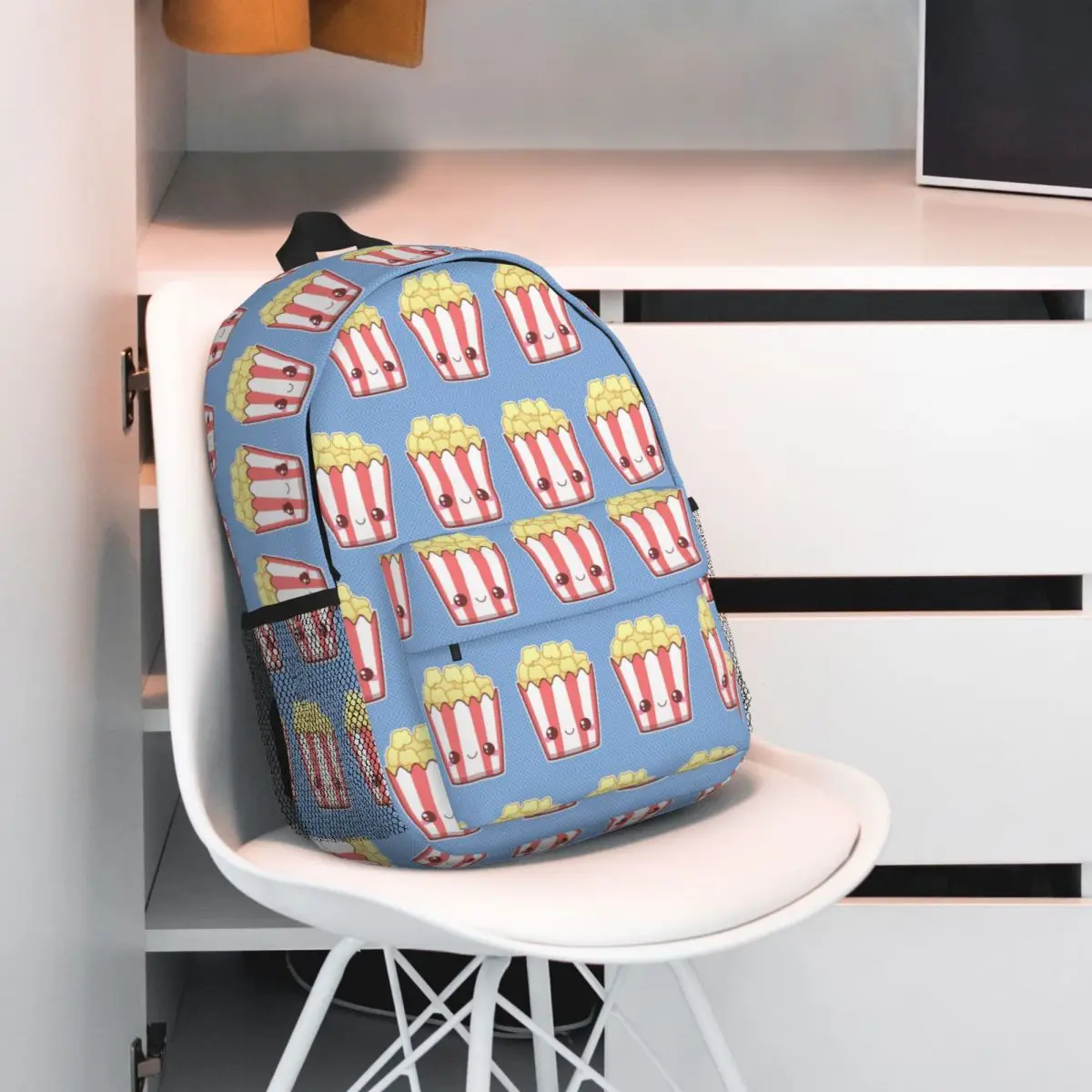 

Popcorn Bucket Delight Backpack Student BookBag Children School Bag Laptop Shoulder Bags for Boys Girls