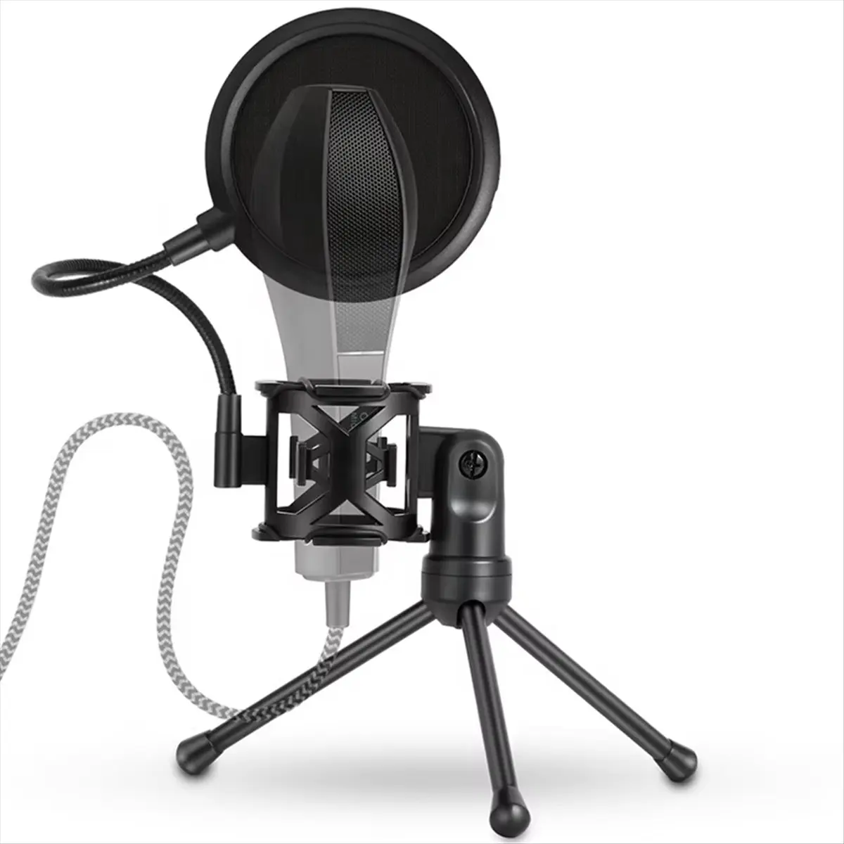 Professional Microphone Tripod Stand Isolation Shield Filter for Recording Maximum Isolation From Handling Vibrati