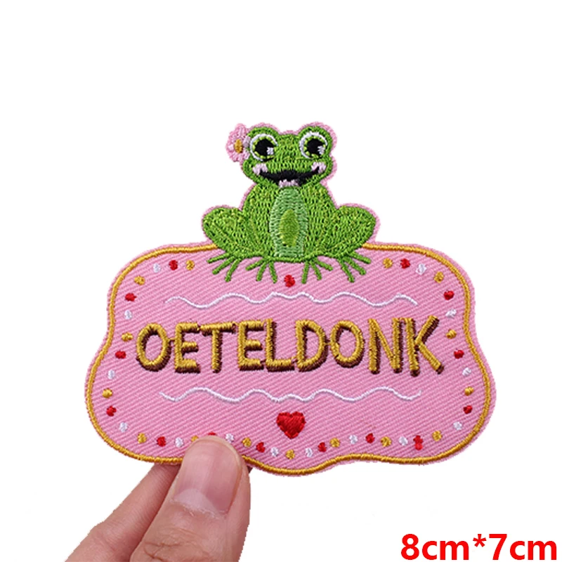 NEW Netherland Oeteldonk Emblem Embroidered Patches For Clothes DIY Iron On Patches Netherland Carnival Patch Celebration Gifts