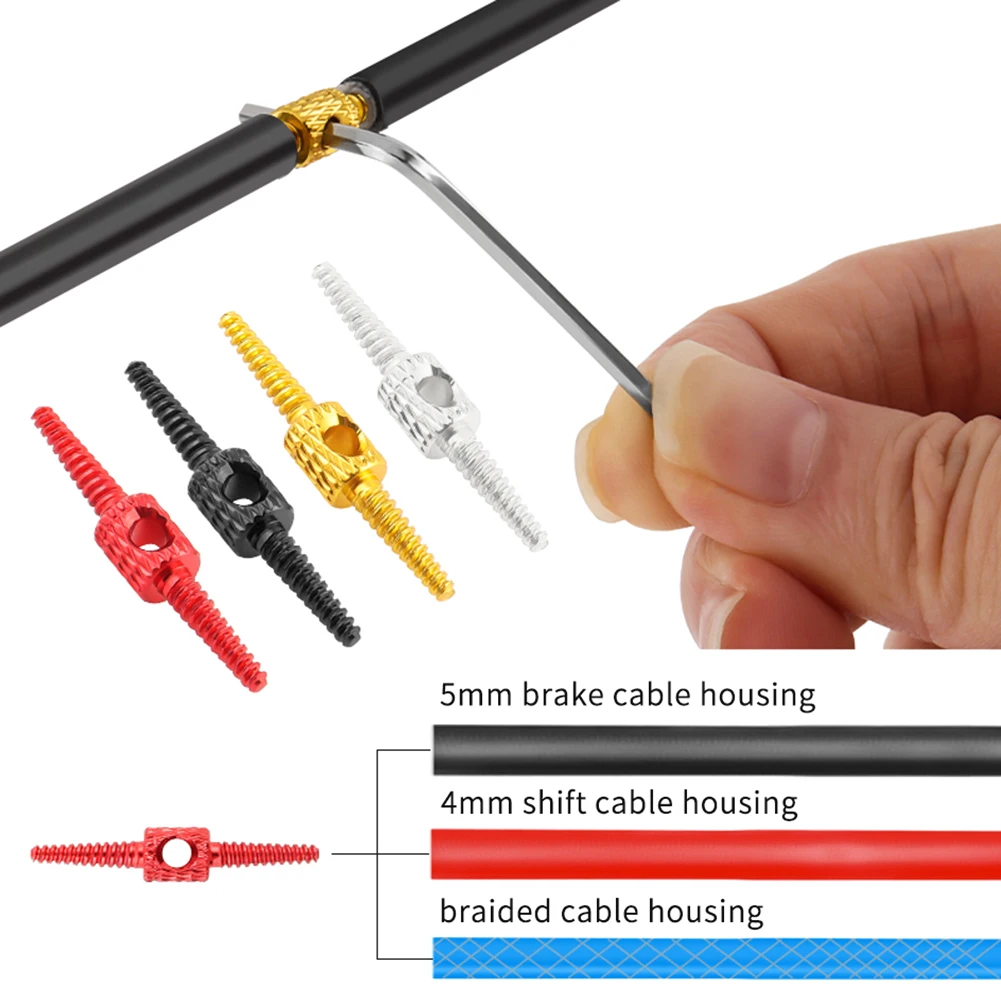 5/10pcs Bike Internal Cable Routing Tool Bicycle Brake Shift Cable Housing Hydraulic Hose Routing Repair Adapter For MTB