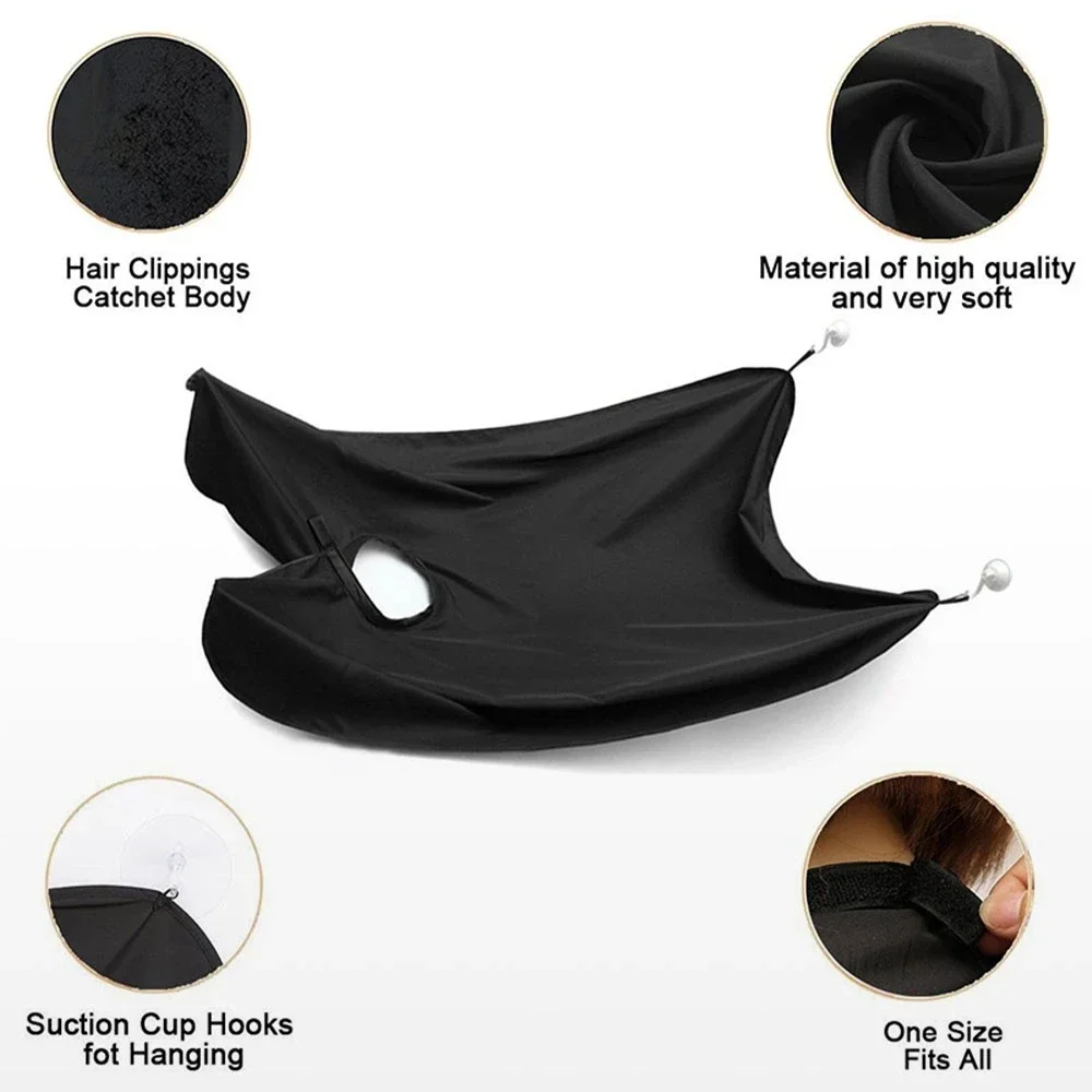 New Beard Catcher Bib Beard Apron Men's Shaving Trimming Non stick Beard Cloak with Suction Cup Beauty Cloth Bathroom Supplies