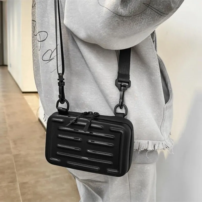 Shoulder Bag For Men And Women Mini Hard Shell Bag Small Luggage Box Small Square Bag Messenger Bag Storage Wallet