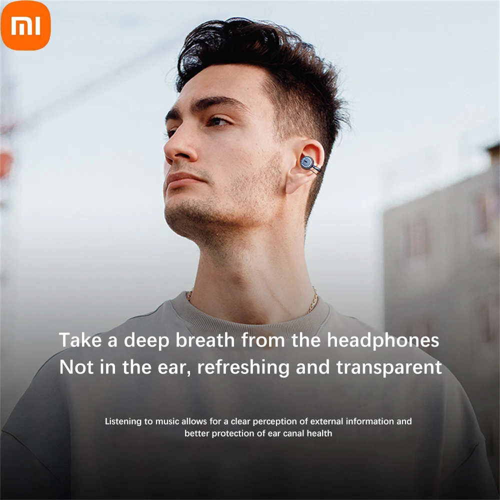 XIAOMI TWS Bluetooth5.3 Earphones I36 Open Ear Bone Conduction 360°ACS Sound Wireless Headphone Sport Running Waterproof Earbuds