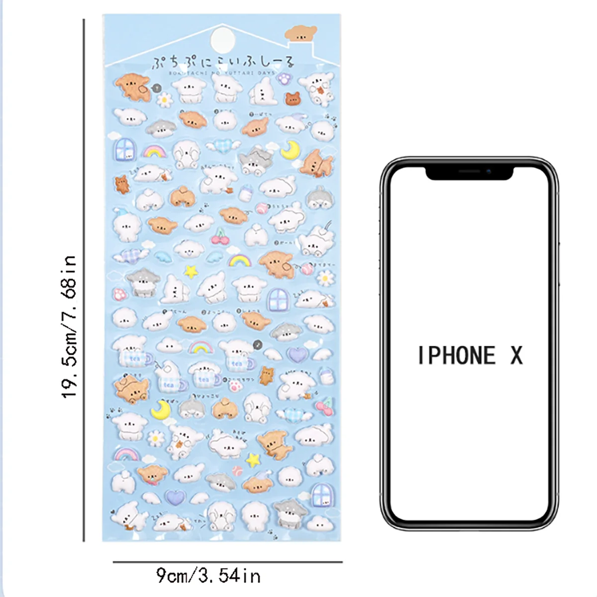 3 قطعة Kawaii الحيوانات الصغيرة الكرتون ثلاثية الأبعاد منتفخ ملصقات لطيف سكرابوكينغ DIY بها بنفسك مجلة القرطاسية ملصق ديكو لوازم الفن الجمالية