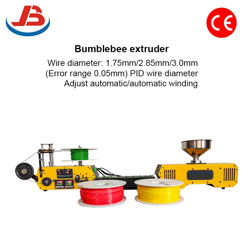 

HT400 Настольный экструдер для 3D-печати накаливания, автоматическая обмотка управления диаметром провода для экструдера 1,75 мм, 3 мм, регулируемая скорость