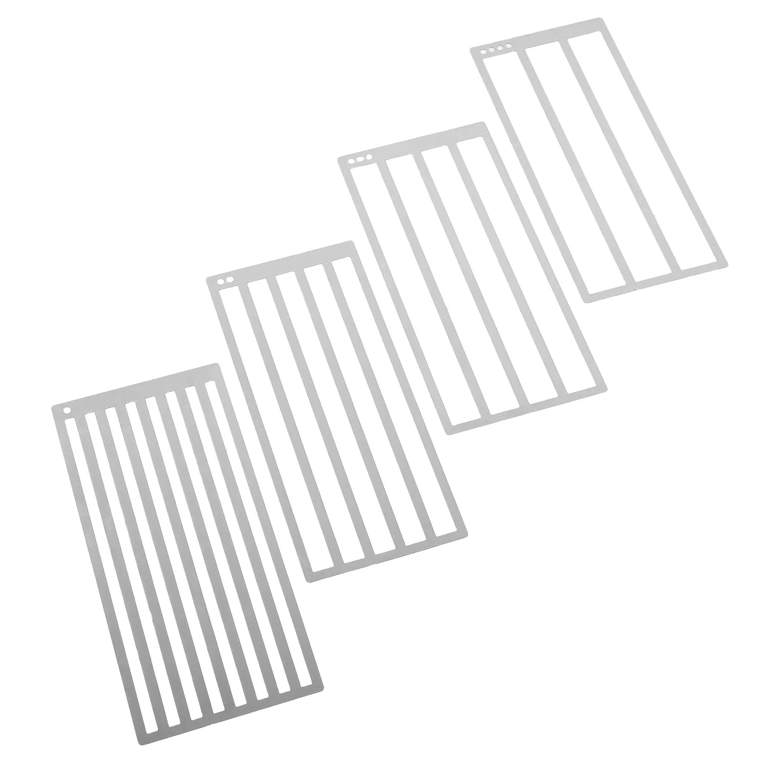 

4Pcs Diamond Art Ruler Stainless Steel Precision Drill Placement Tool for DIY Rhinestone Dot Alignment Craft