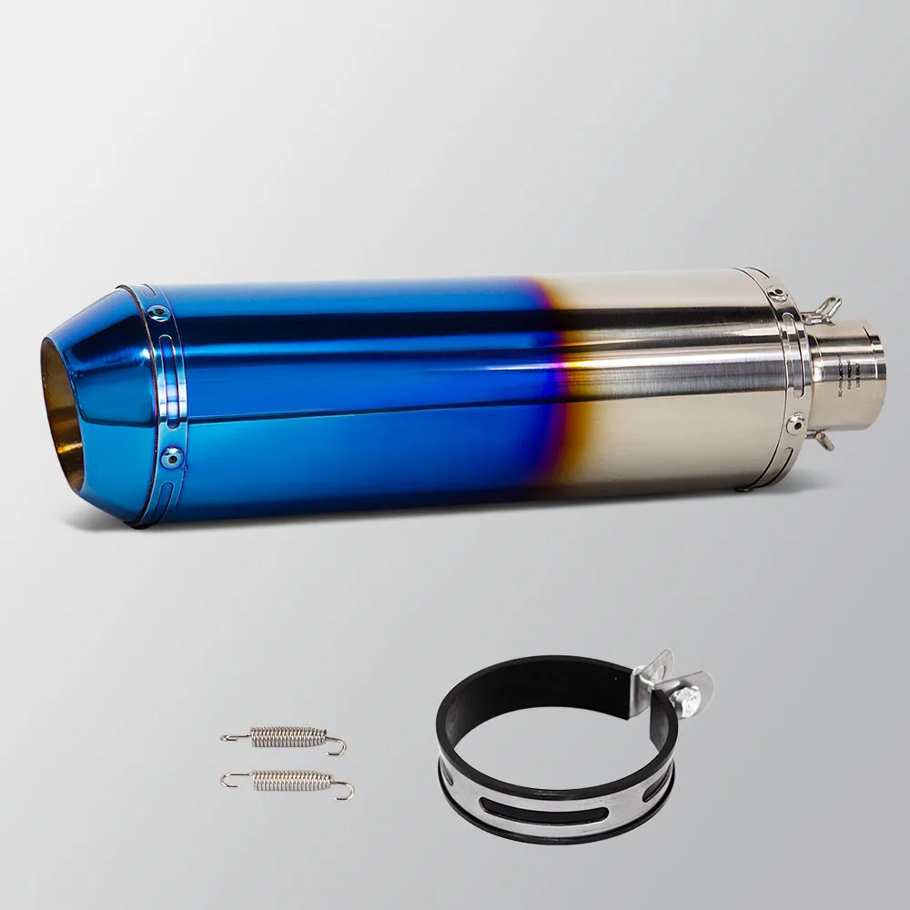 

Motorcycle Exhaust Kit Universal 51MM Interface Escape Muffler For GSXS150 TNT125 MT15 ZX6R NMAX GPR150 450SR GY6 Tank200 ZT125