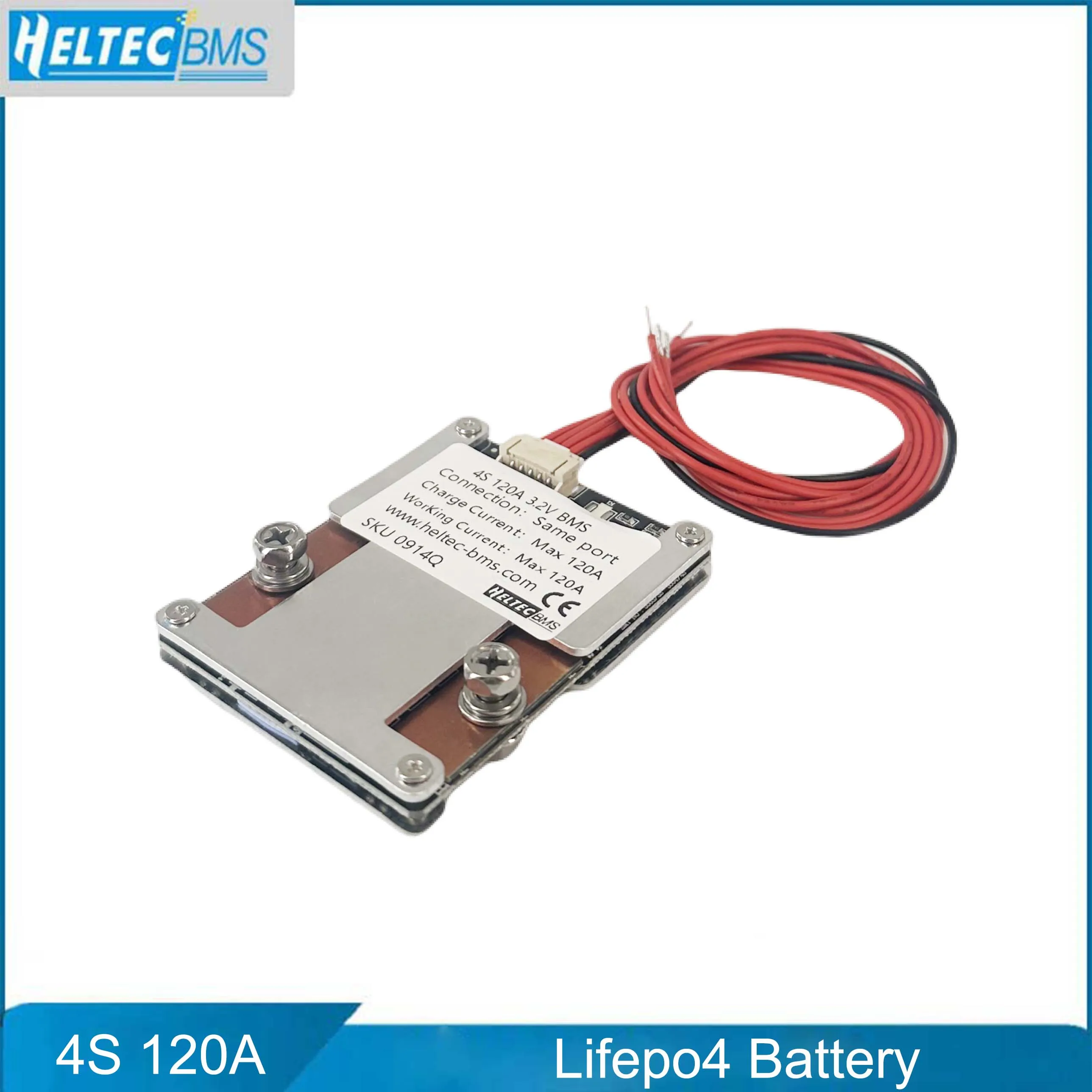 Whosesale Heltec 12V BMS 4S Balance 120A  16.8V18650 Battery Protection Board Lifepo4 bms for 1000W electric tools