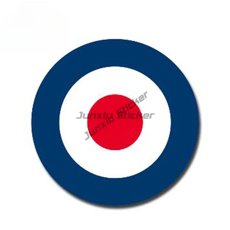 Fine Glossy RAF Roundel Car Sticker The Who Mod Target Decal Fuel Tank Cap Stickers Waterproof Car Accessories