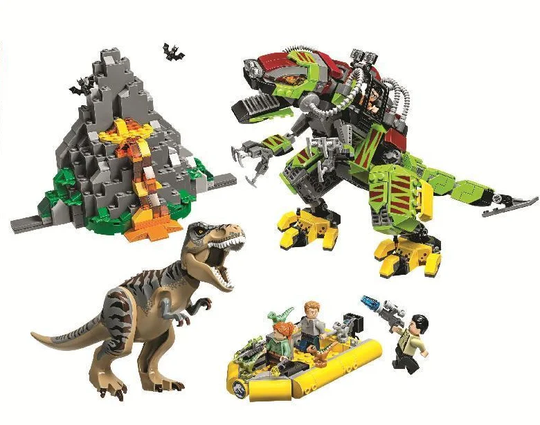 Creative expert dinosaur world 595 cyclotron escape models compatible with 75929 block education children\'s holiday gifts