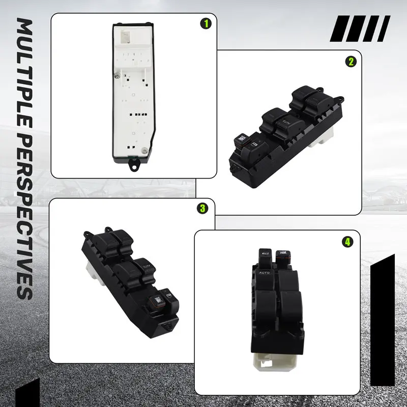 Joli de lève-vitre avant pour Toyota CorTrust84820, commutateur de lève-vitre électrique principal de voiture, magasins 12480-2003, 2008