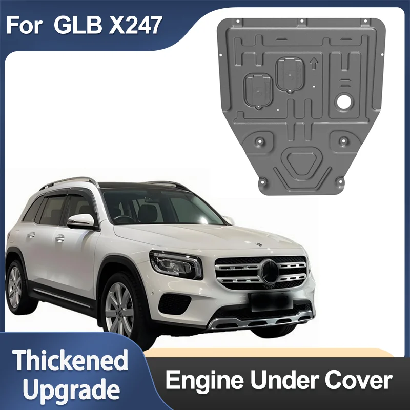 ฝาครอบเครื่องยนต์ด้านหน้าสำหรับเบนซ์ GLB X247 2020 แผ่นป้องกันแผ่นป้องกันเครื่องยนต์รถแผงป้องกันบังโคลน